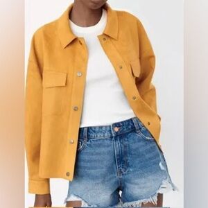 Zara faux suede jacket